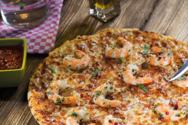 Pizza Garnelen-Trüffel